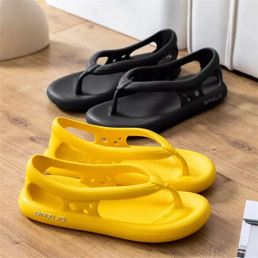 日系新品 踩屎感拖鞋、涼鞋人字拖！防滑防臭耐穿  男女兼用 買一送一